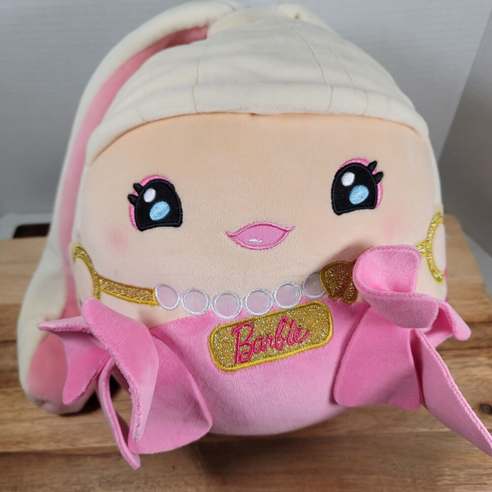 Limited Edition Fashion Barbie 10" Plush Doll by Cuutopia w/ Tag – Pink Bows –